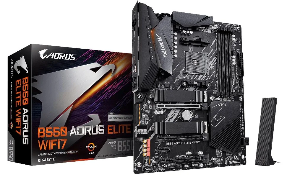 GIGABYTE представляет материнскую плату B550 AORUS Elite WiFi7 AM4 с поддержкой памяти DDR4